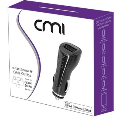 In-Car Charger & Cable Combo